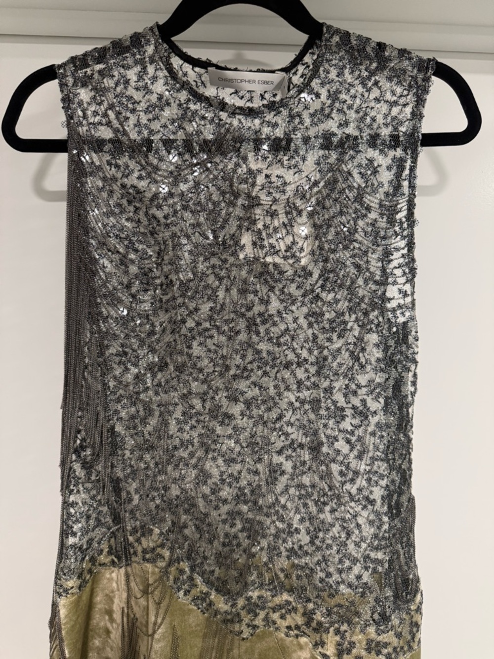 NWT Christopher Esber Swept Chain Gown - Picture 6 of 12